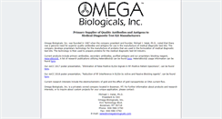 Desktop Screenshot of omegabiologicals.com