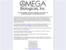 Tablet Screenshot of omegabiologicals.com